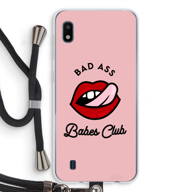 Badass Babes Club: Samsung Galaxy A10 Transparant Hoesje met koord