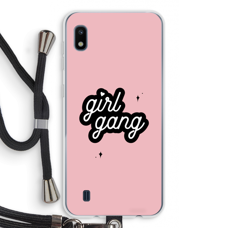 Girl Gang: Samsung Galaxy A10 Transparant Hoesje met koord
