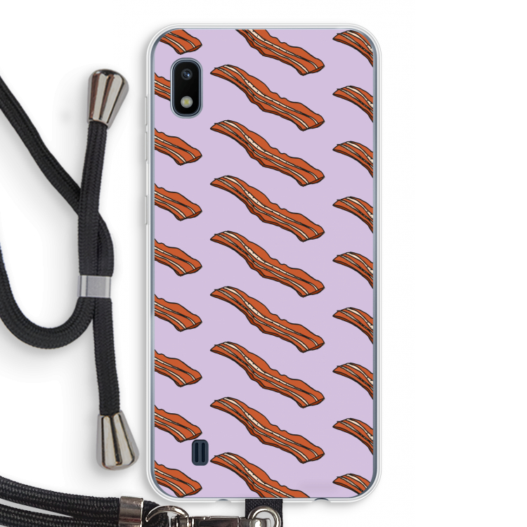 Bacon to my eggs #2: Samsung Galaxy A10 Transparant Hoesje met koord