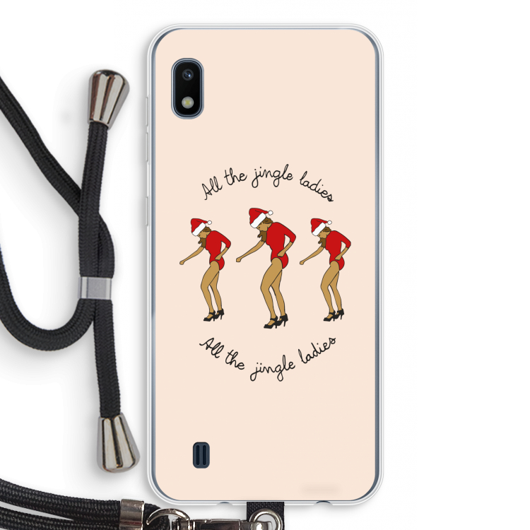 Jingle Ladies: Samsung Galaxy A10 Transparant Hoesje met koord
