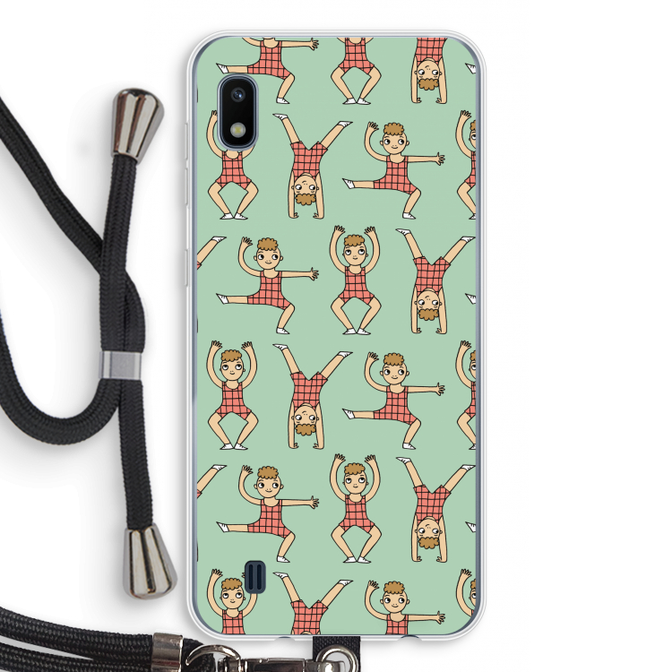Gymboys: Samsung Galaxy A10 Transparant Hoesje met koord