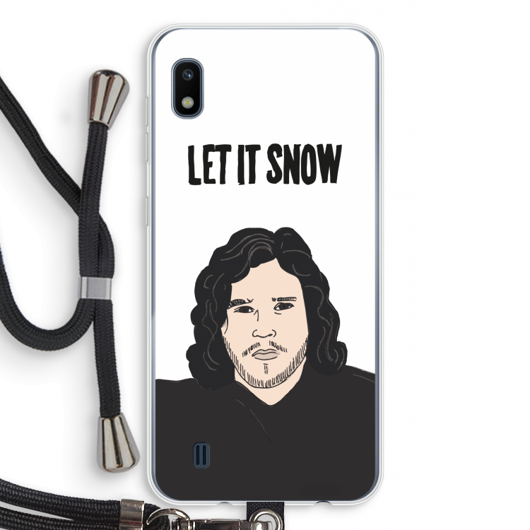 Let It Snow: Samsung Galaxy A10 Transparant Hoesje met koord