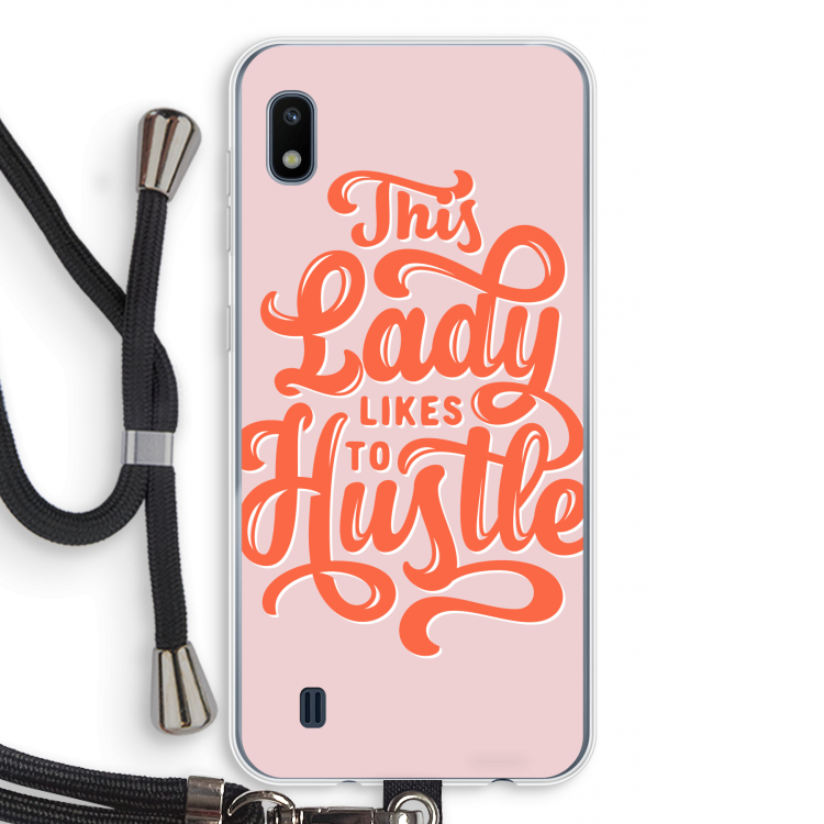 Hustle Lady: Samsung Galaxy A10 Transparant Hoesje met koord