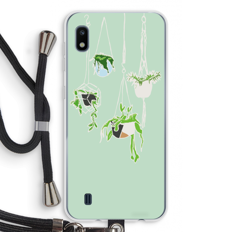 Hang In There: Samsung Galaxy A10 Transparant Hoesje met koord