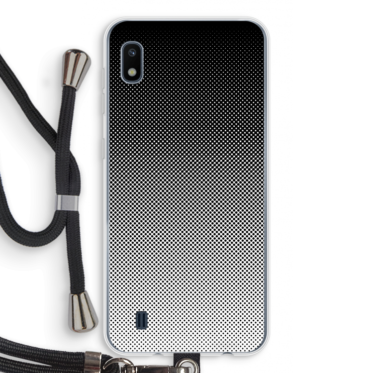 Musketon Halftone: Samsung Galaxy A10 Transparant Hoesje met koord