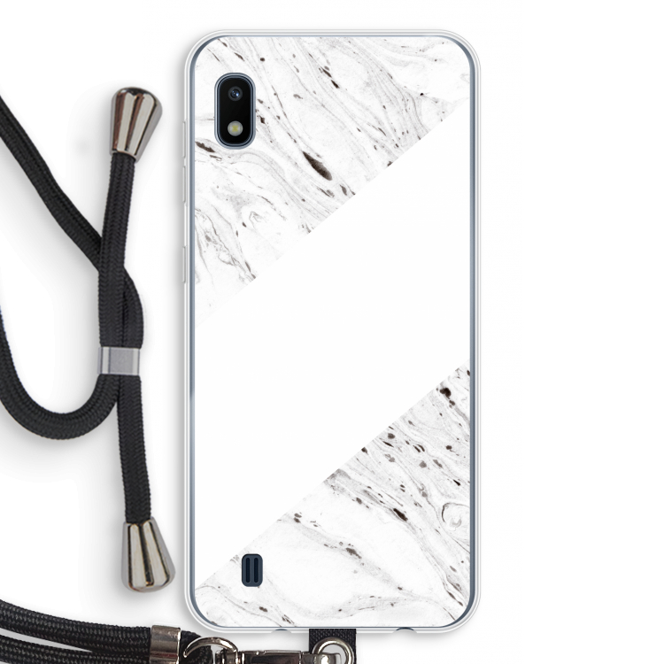 Biggest stripe: Samsung Galaxy A10 Transparant Hoesje met koord