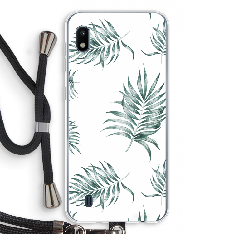 Simple leaves: Samsung Galaxy A10 Transparant Hoesje met koord
