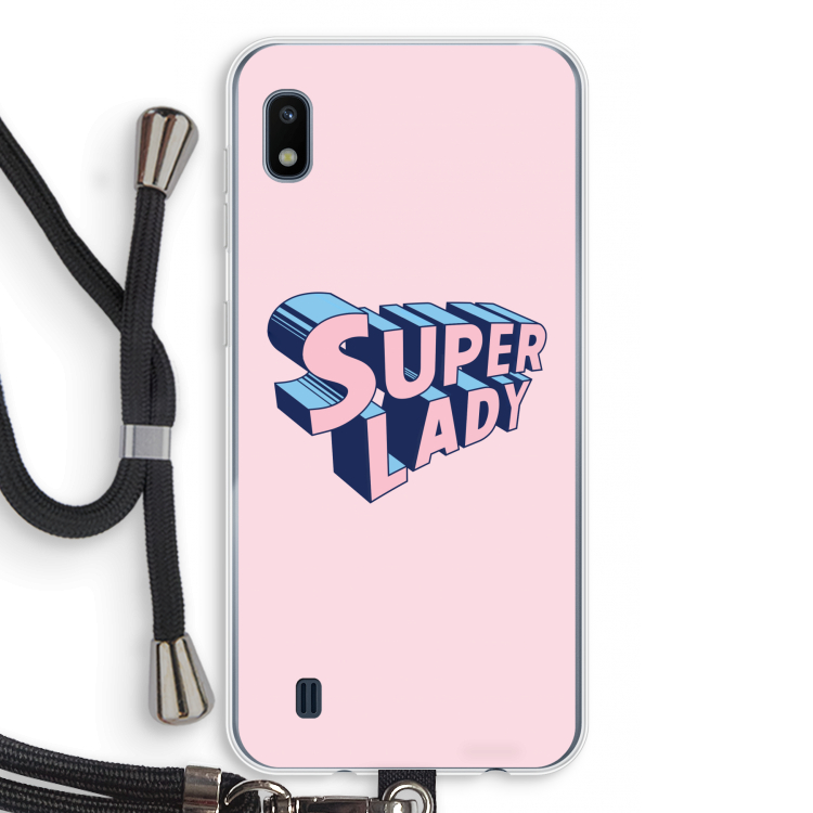 Superlady: Samsung Galaxy A10 Transparant Hoesje met koord