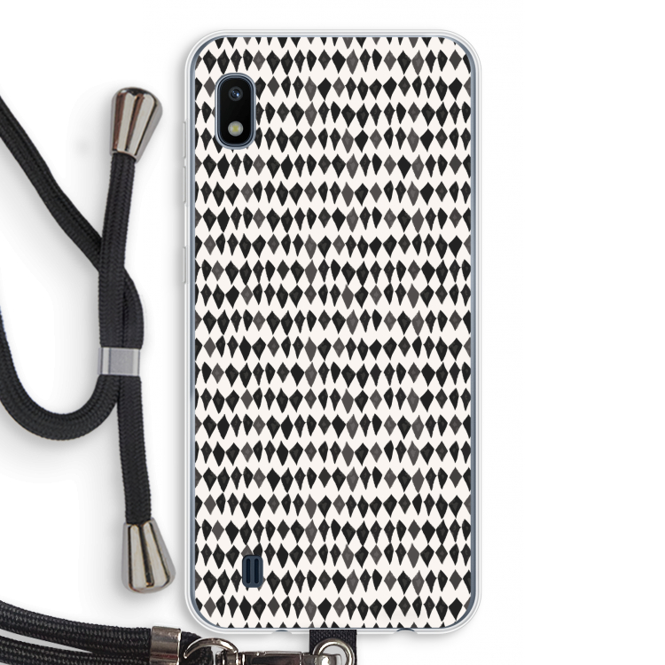 Crazy shapes: Samsung Galaxy A10 Transparant Hoesje met koord