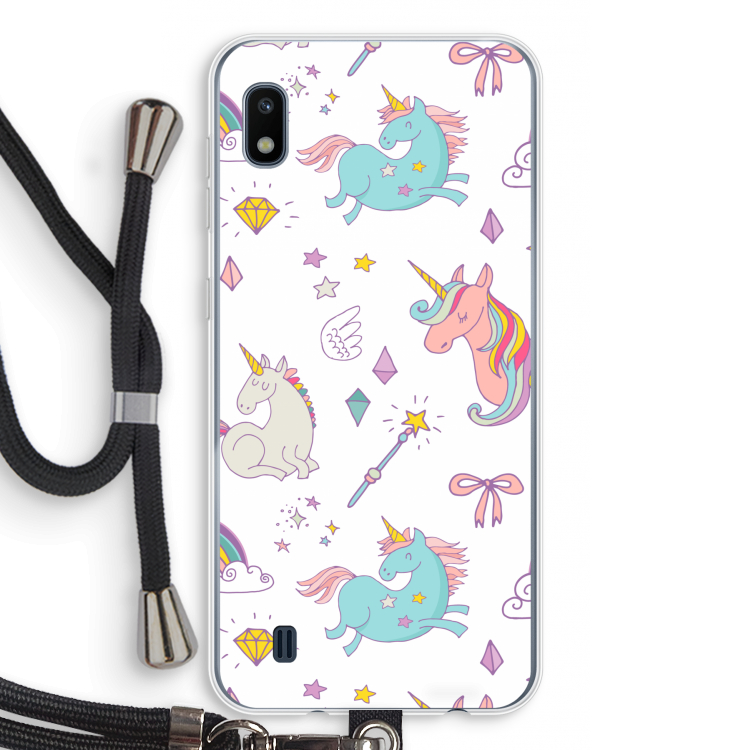 Fantasiewereld: Samsung Galaxy A10 Transparant Hoesje met koord