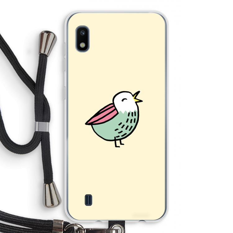 Birdy: Samsung Galaxy A10 Transparant Hoesje met koord