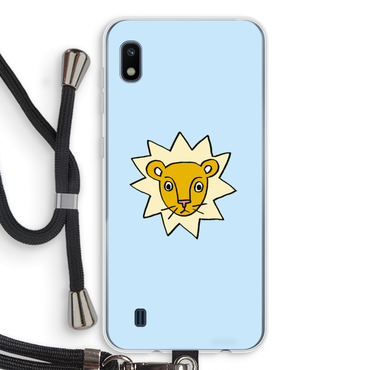 Kleine leeuw: Samsung Galaxy A10 Transparant Hoesje met koord