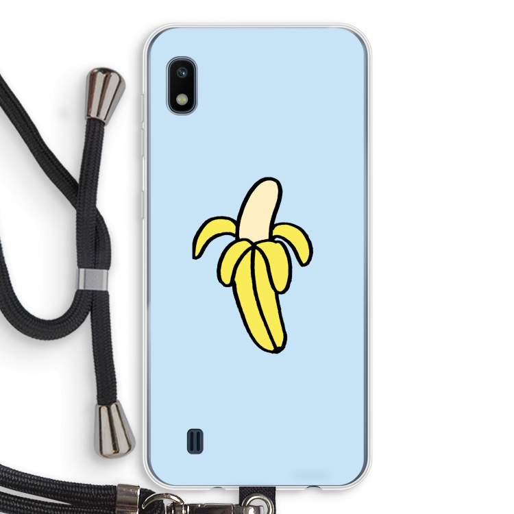 Banana: Samsung Galaxy A10 Transparant Hoesje met koord