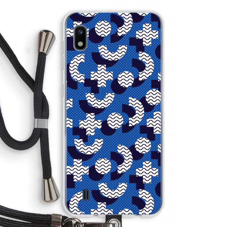 8-bit N°5: Samsung Galaxy A10 Transparant Hoesje met koord