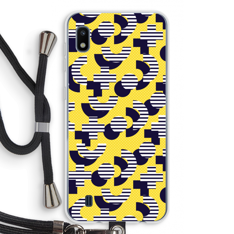 8-bit N°3: Samsung Galaxy A10 Transparant Hoesje met koord