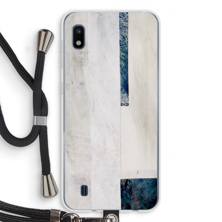 Meet you there: Samsung Galaxy A10 Transparant Hoesje met koord