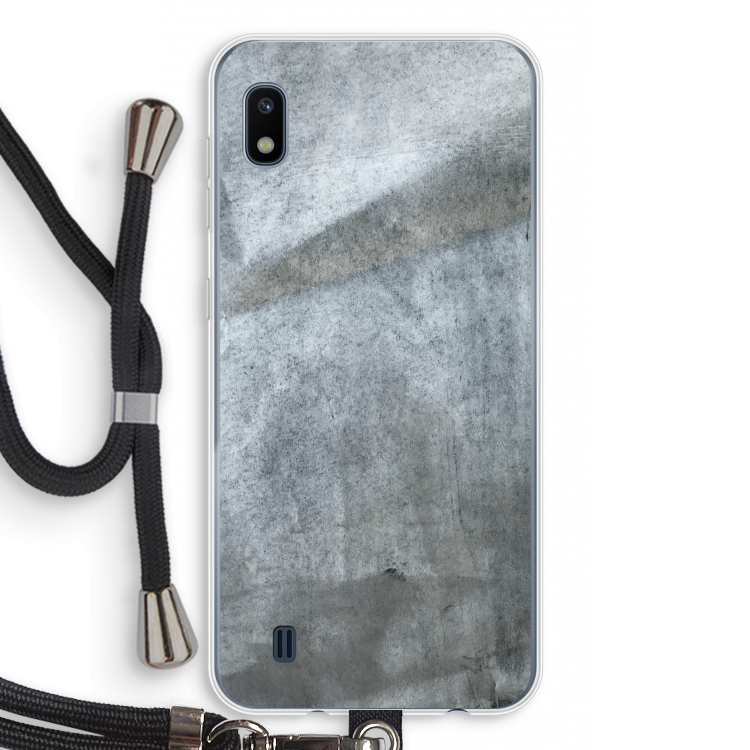 Grey Stone: Samsung Galaxy A10 Transparant Hoesje met koord