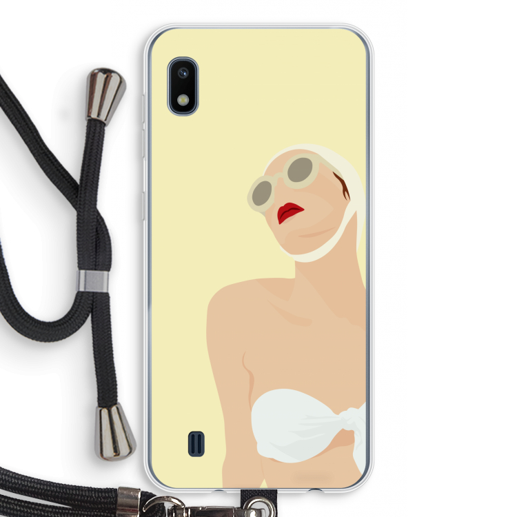 Summer: Samsung Galaxy A10 Transparant Hoesje met koord