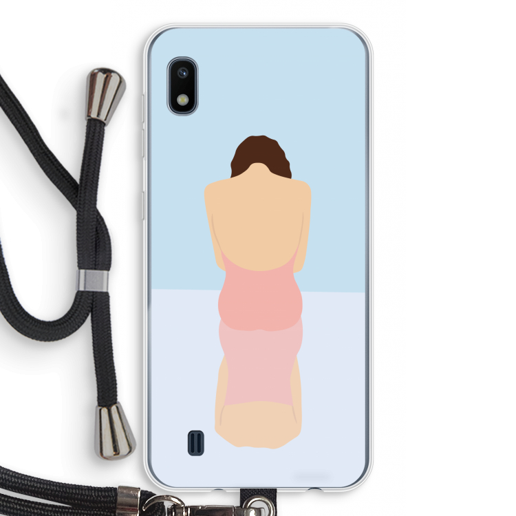 Mirror: Samsung Galaxy A10 Transparant Hoesje met koord