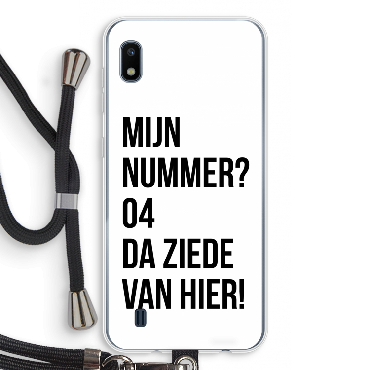 Da ziede van hier: Samsung Galaxy A10 Transparant Hoesje met koord