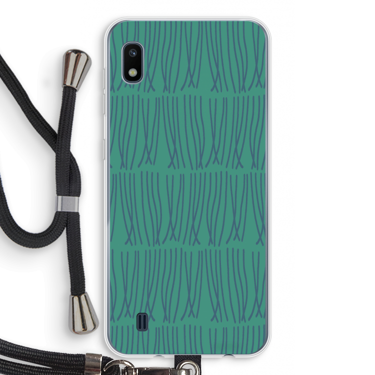 Swirls: Samsung Galaxy A10 Transparant Hoesje met koord