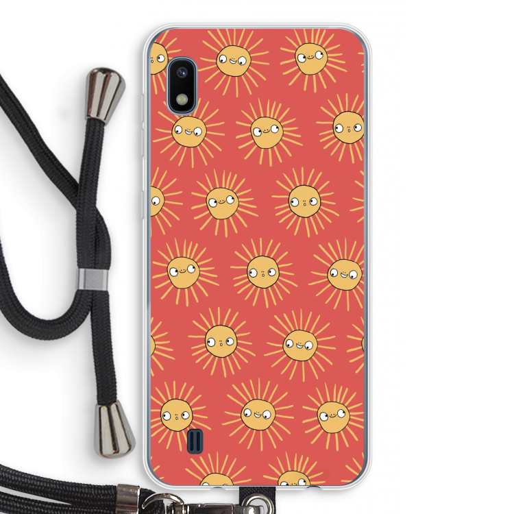 Zon: Samsung Galaxy A10 Transparant Hoesje met koord