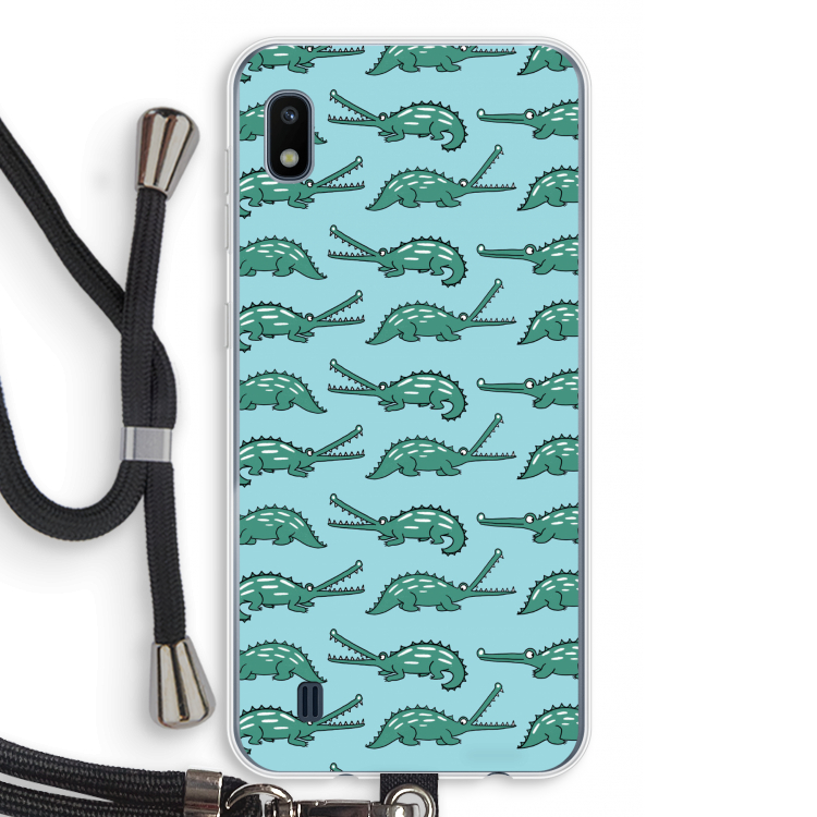 Kroko: Samsung Galaxy A10 Transparant Hoesje met koord