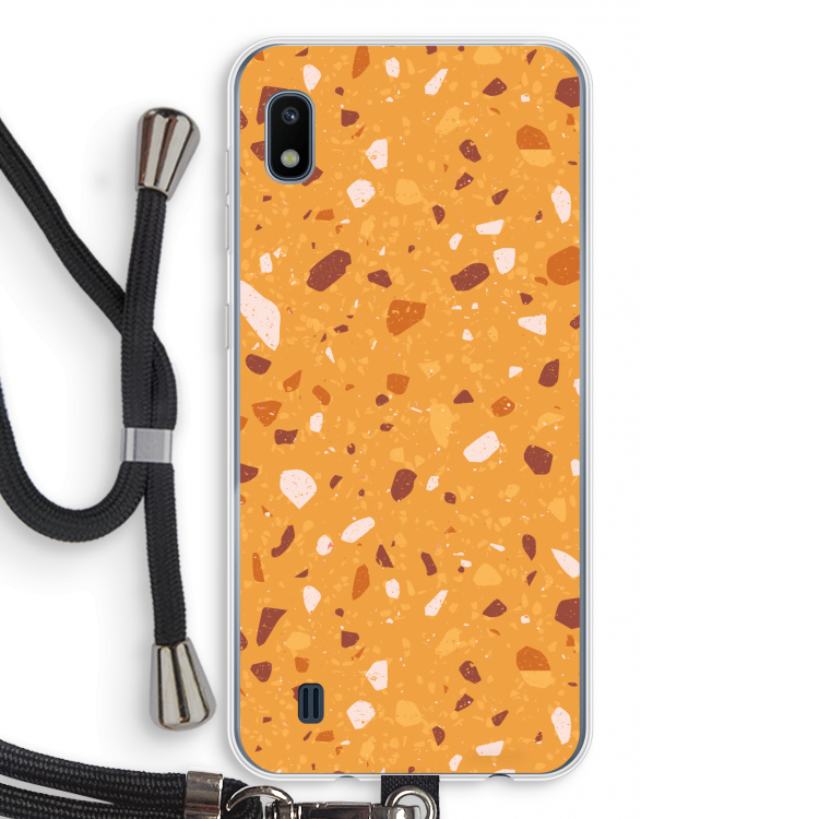 Terrazzo N°24: Samsung Galaxy A10 Transparant Hoesje met koord