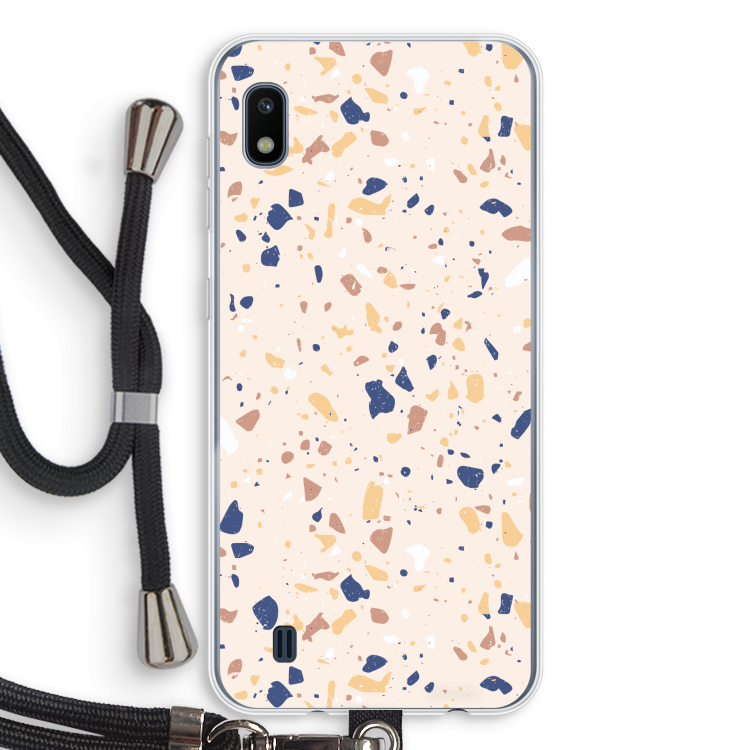 Terrazzo N°23: Samsung Galaxy A10 Transparant Hoesje met koord