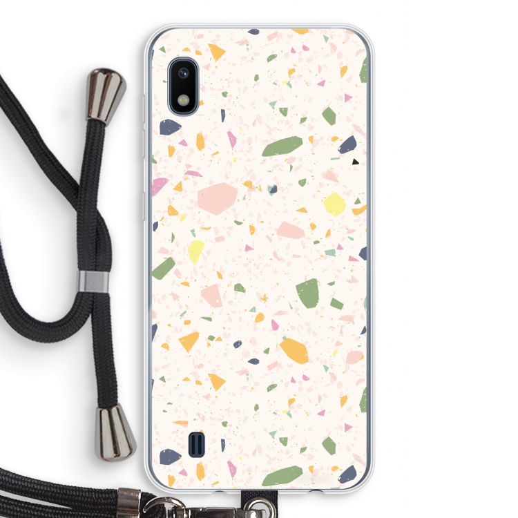 Terrazzo N°21: Samsung Galaxy A10 Transparant Hoesje met koord