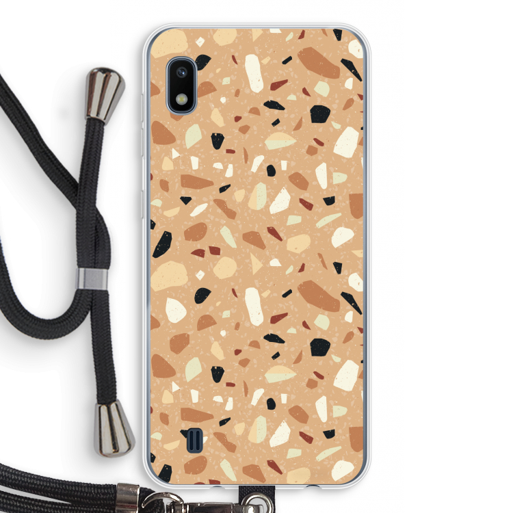 Terrazzo N°17: Samsung Galaxy A10 Transparant Hoesje met koord