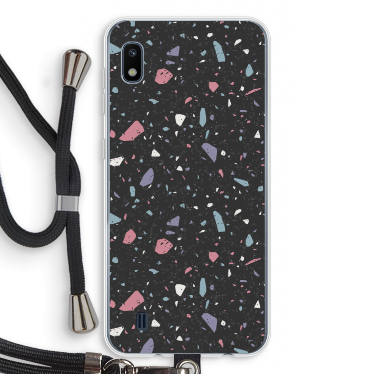 Terrazzo N°16: Samsung Galaxy A10 Transparant Hoesje met koord