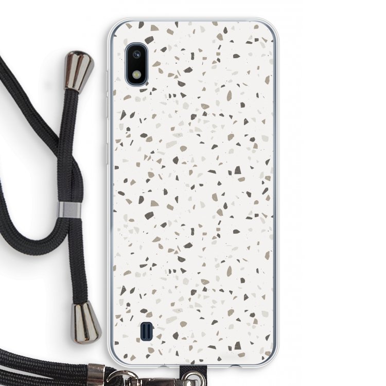 Terrazzo N°14: Samsung Galaxy A10 Transparant Hoesje met koord