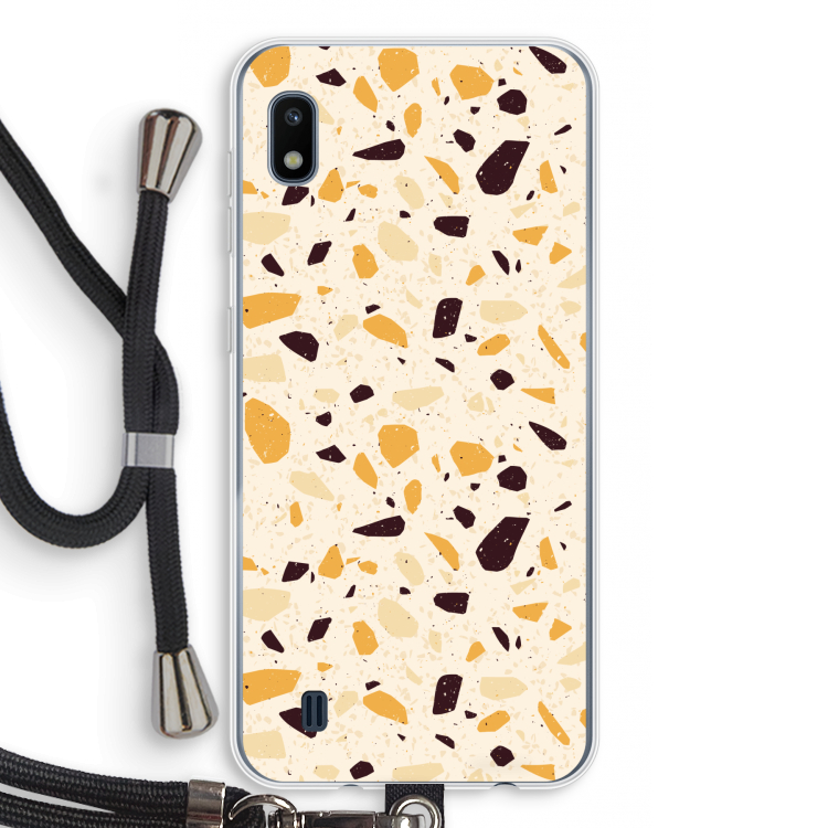 Terrazzo N°13: Samsung Galaxy A10 Transparant Hoesje met koord