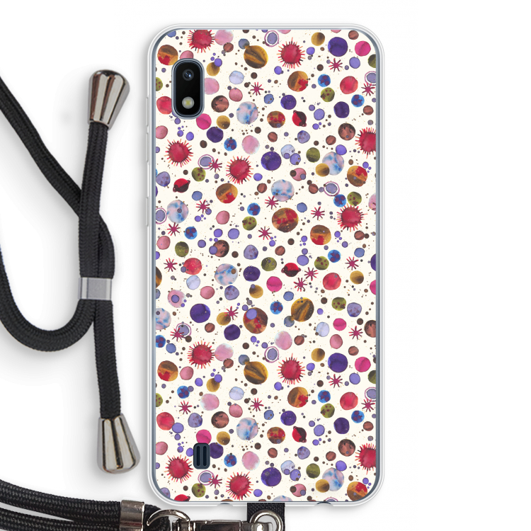 Planets Space: Samsung Galaxy A10 Transparant Hoesje met koord