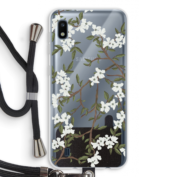 Blossoming spring: Samsung Galaxy A10 Transparant Hoesje met koord