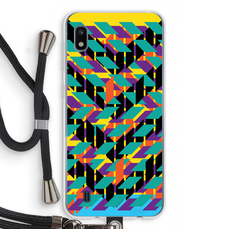 Skew Bee 1: Samsung Galaxy A10 Transparant Hoesje met koord