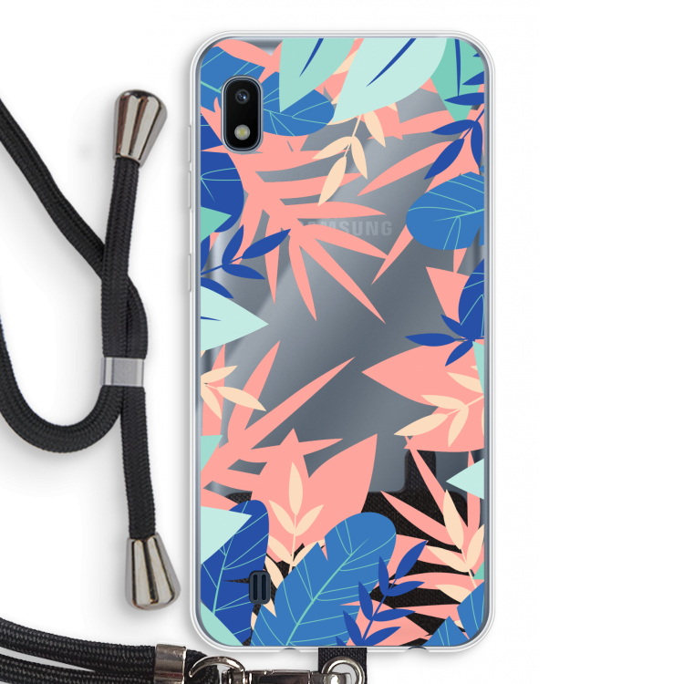 Tropisch: Samsung Galaxy A10 Transparant Hoesje met koord