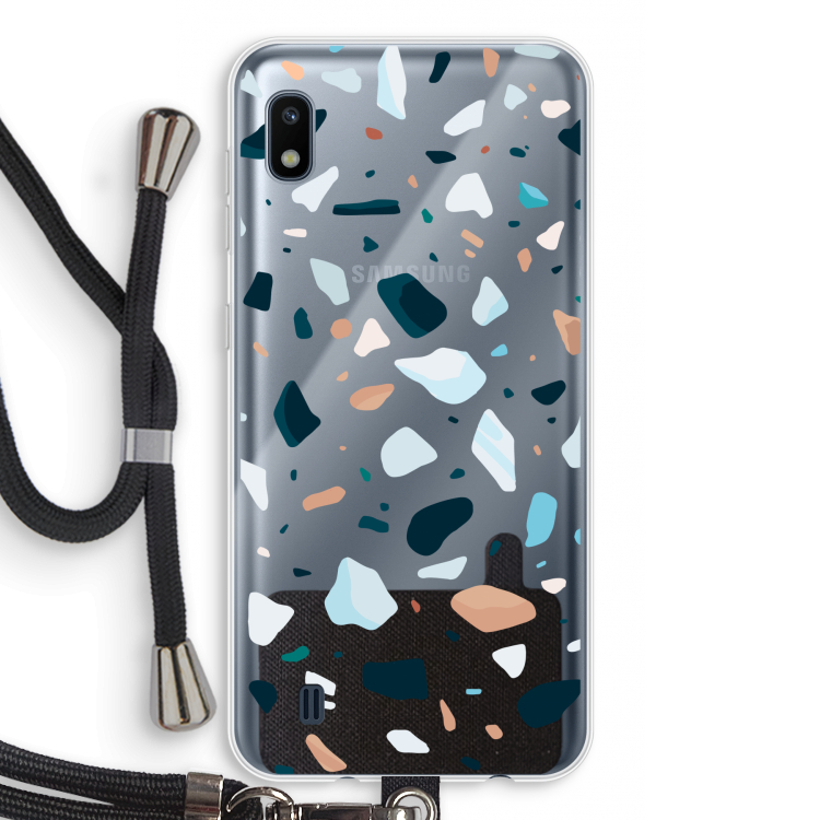 Terrazzo N°13: Samsung Galaxy A10 Transparant Hoesje met koord