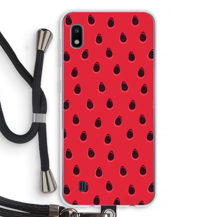 Watermelon: Samsung Galaxy A10 Transparant Hoesje met koord