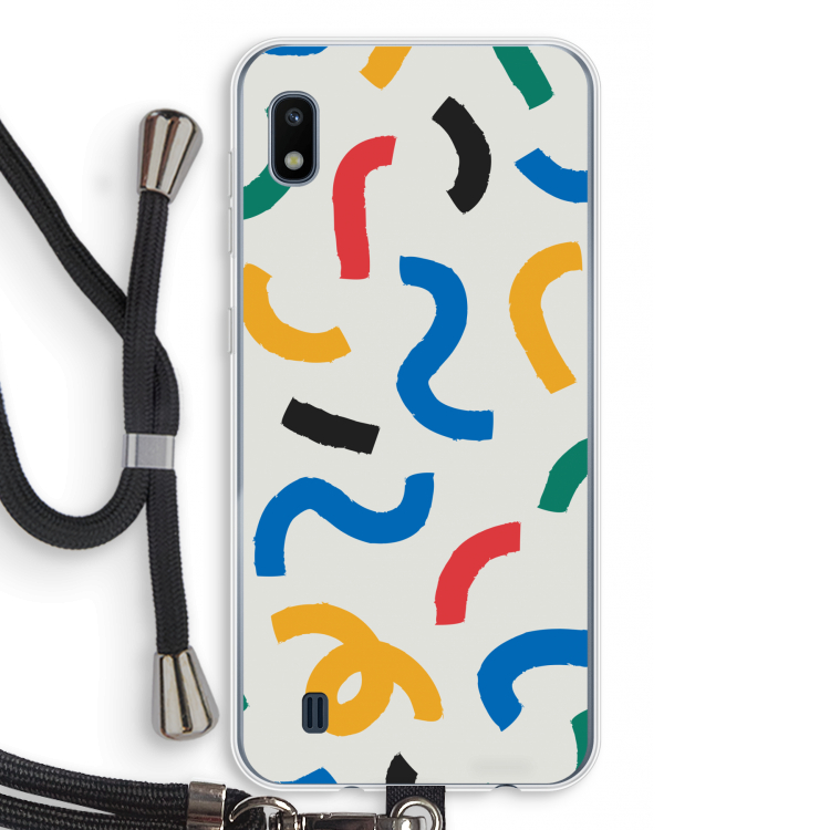 Illustratieve pop 2: Samsung Galaxy A10 Transparant Hoesje met koord