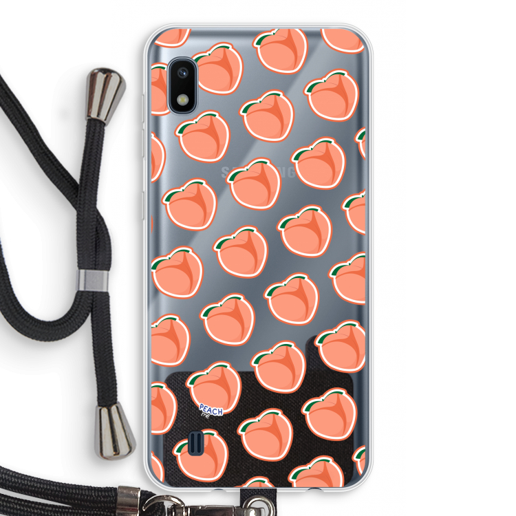 Just peachy: Samsung Galaxy A10 Transparant Hoesje met koord