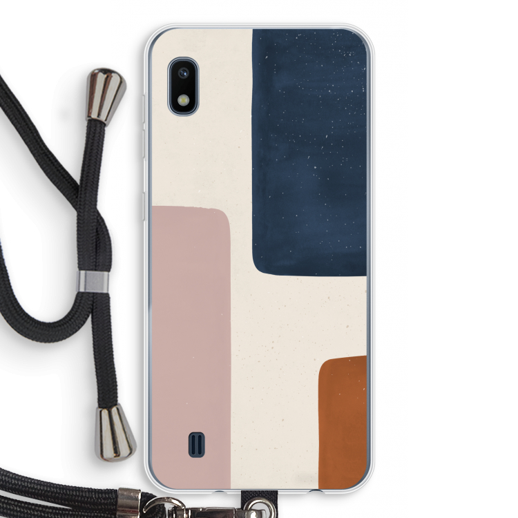 Geo #5: Samsung Galaxy A10 Transparant Hoesje met koord