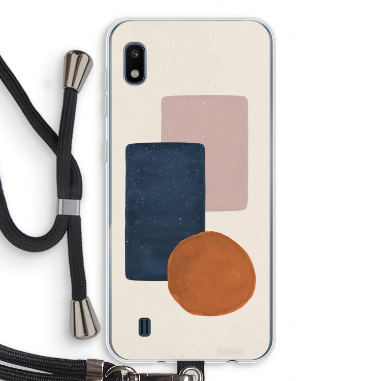 Geo #3: Samsung Galaxy A10 Transparant Hoesje met koord