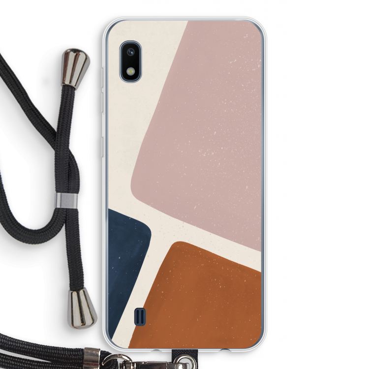 Geo #2: Samsung Galaxy A10 Transparant Hoesje met koord