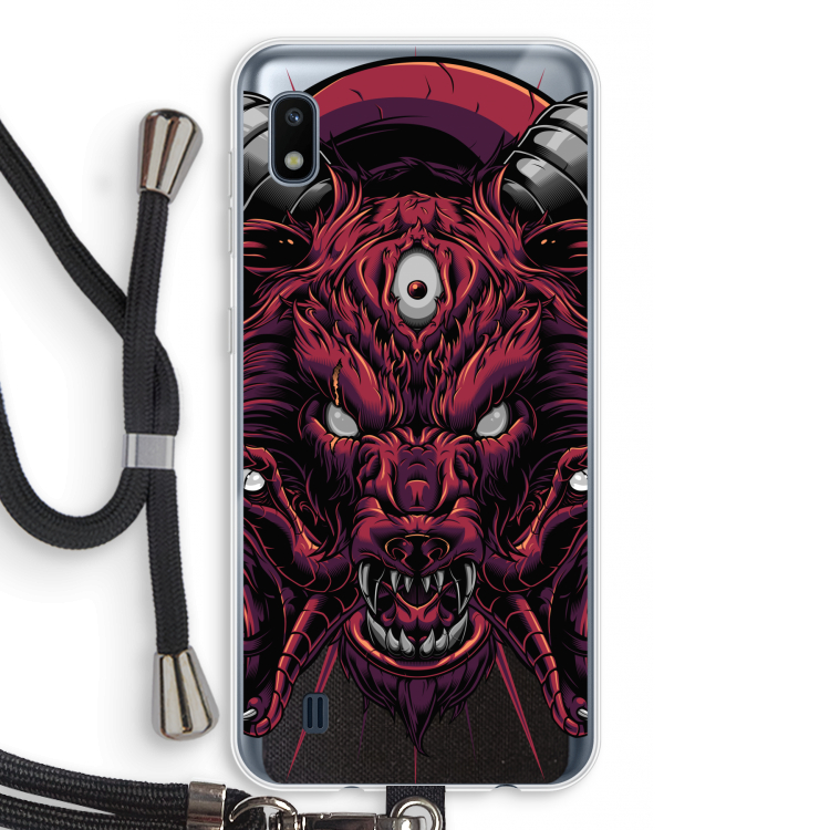 Hell Hound and Serpents: Samsung Galaxy A10 Transparant Hoesje met koord