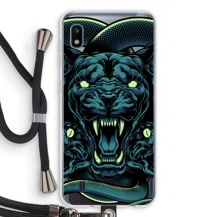 Cougar and Vipers: Samsung Galaxy A10 Transparant Hoesje met koord