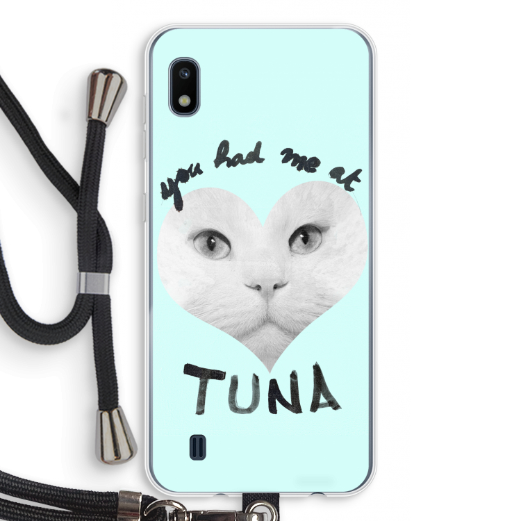 You had me at tuna: Samsung Galaxy A10 Transparant Hoesje met koord
