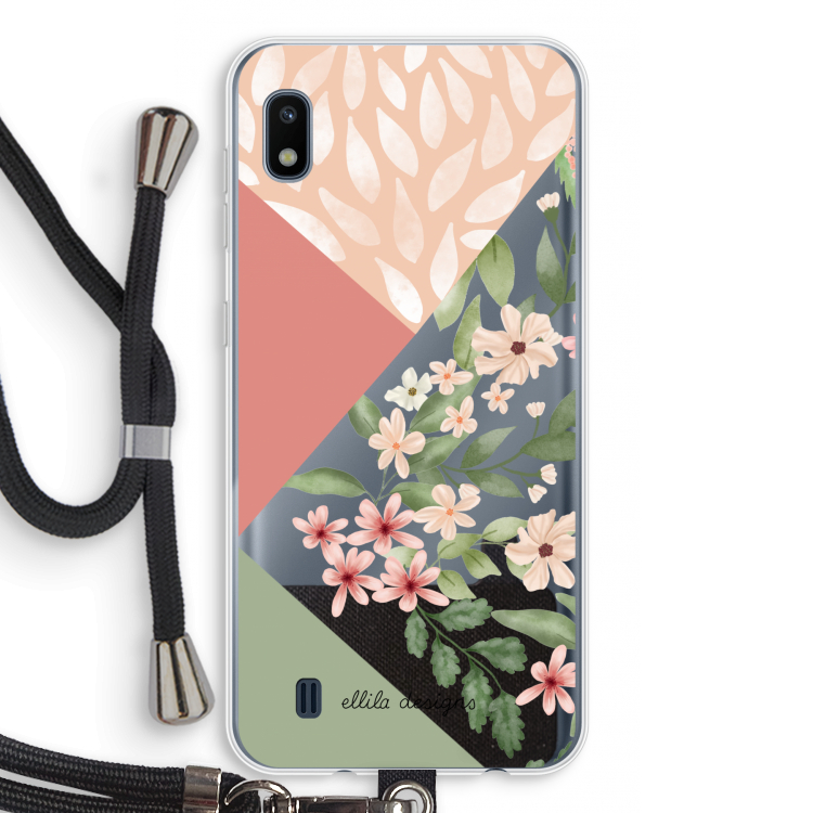 Sweet heaven geometrics: Samsung Galaxy A10 Transparant Hoesje met koord