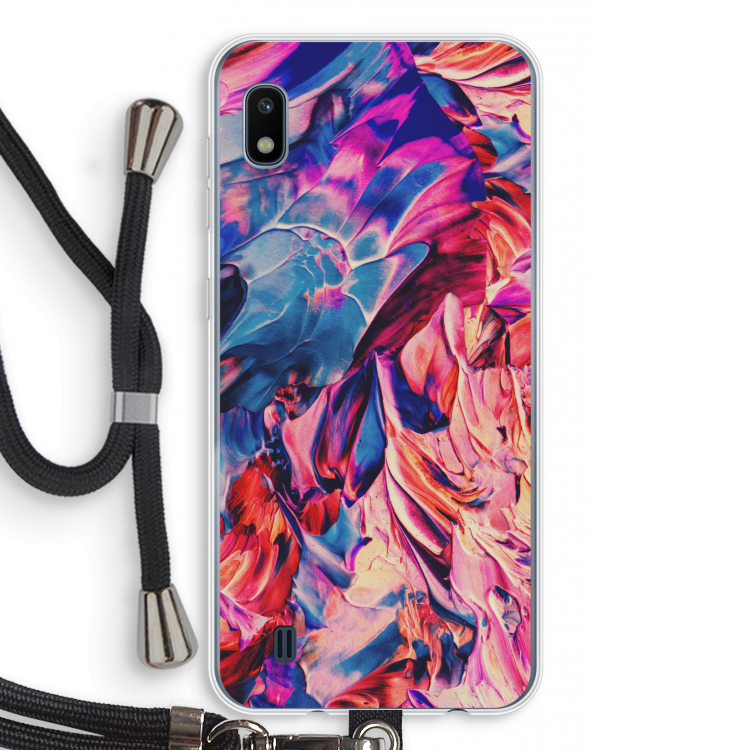 Pink Orchard: Samsung Galaxy A10 Transparant Hoesje met koord